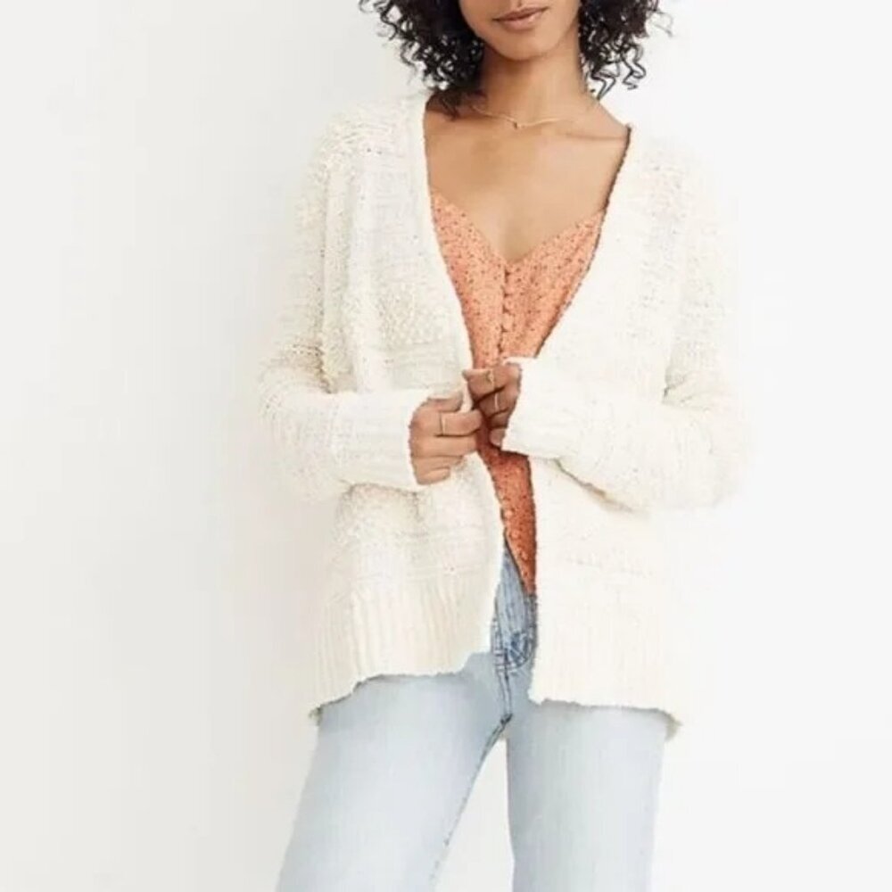 Madewell Cream Cardigan Sweater